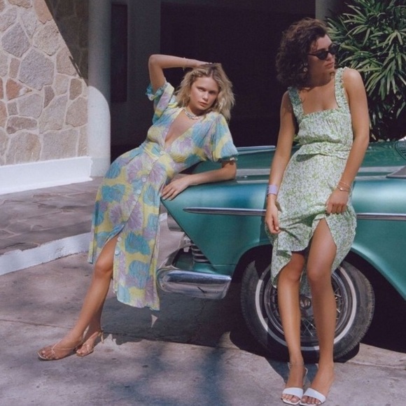 Faithfull The Brand Rafa Midi Dress Lera Floral - Picture 3 of 7